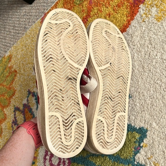 VINTAGE RED ADIDAS SUPERSTARS MENS SIZE 8.5 - Picture 9 of 9